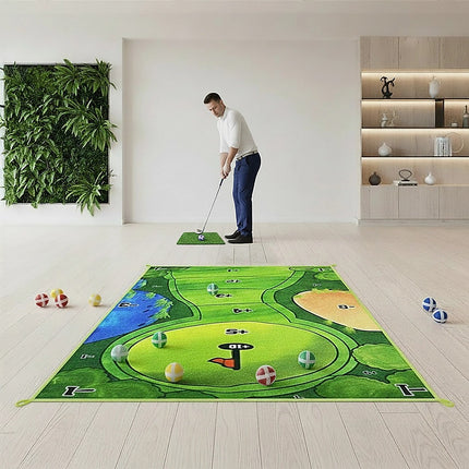 Casual Indoor Golf Putting Practice Set Golf Party Game Mats.
