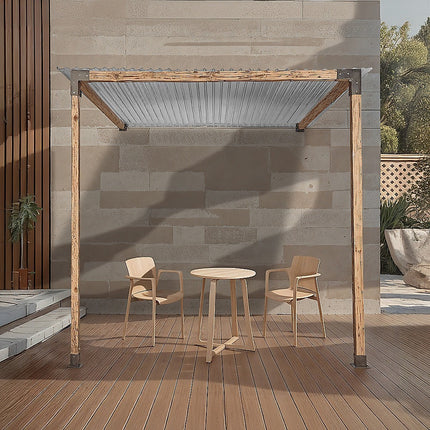 Roof Pergola Gazebo Shed Matte Black Steel Brackets DIY Kits.