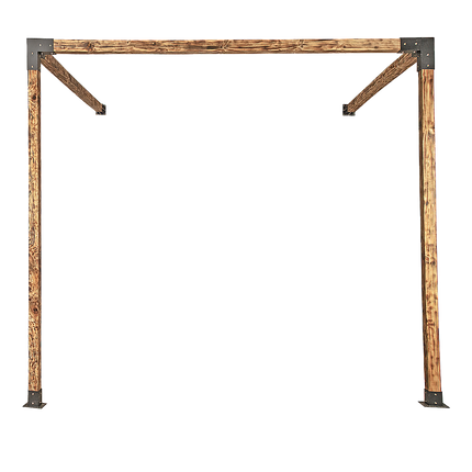 Roof Pergola Gazebo Shed Matte Black Steel Brackets DIY Kits.