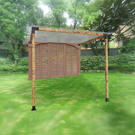Roof Pergola Gazebo Shed Matte Black Steel Brackets DIY Kits.