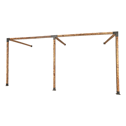 Roof Pergola Gazebo Shed Matte Black Steel Brackets DIY Kits.