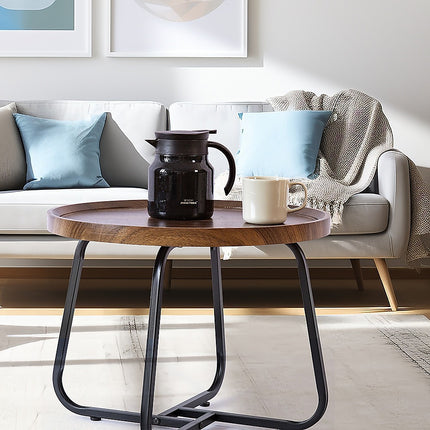Side Table for Living Room Round Coffee Table.
