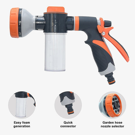 Garden Hose Nozzle Pet Shower Car Wash Leak-Proof Hose Hand Sprayer Switch.