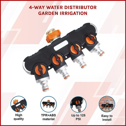 4-Way Water Distributor Garden Irrigation.