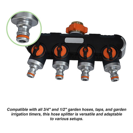 4-Way Water Distributor Garden Irrigation.