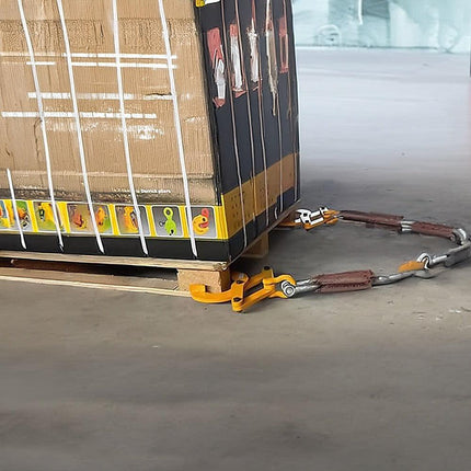 Steel Single Scissor Pallet Puller Clamp 1 Ton Capacity Pallet Grabber.