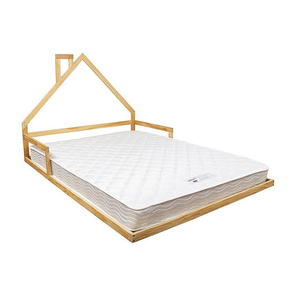 Pine Wood Floor Bed House Frame for Kids and Toddlers.