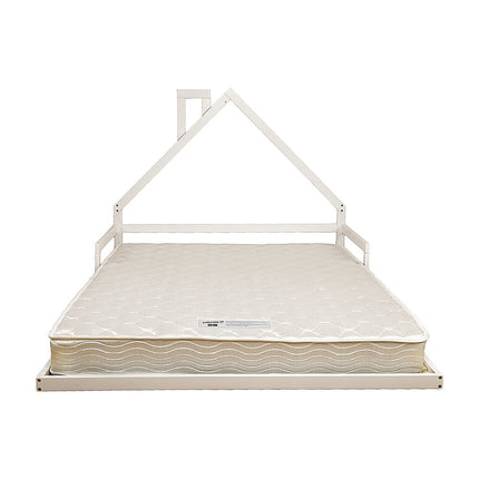Pine Wood Floor Bed House Frame for Kids and Toddlers.