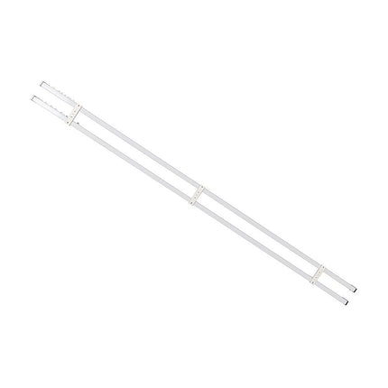 1.5m Double Curtain Tracks Aluminium Rail & Brackets For Both Curtain and Sheer with ceiling and wall accessories.