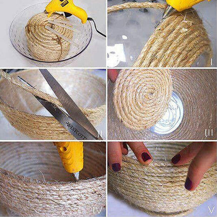 Sisal Rope Natural Jute Hemp Manila Twine Cord 5mm*100m.