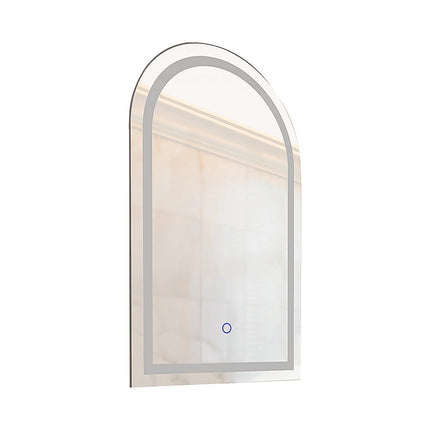 Arched LED Wall Mirror Bathroom Mirrors Makeup Anti-fog 600mm x 1000mm.