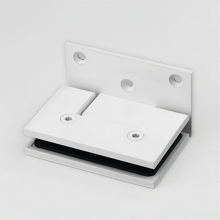70cm Frameless Swing Bath Panel with White Hardware.