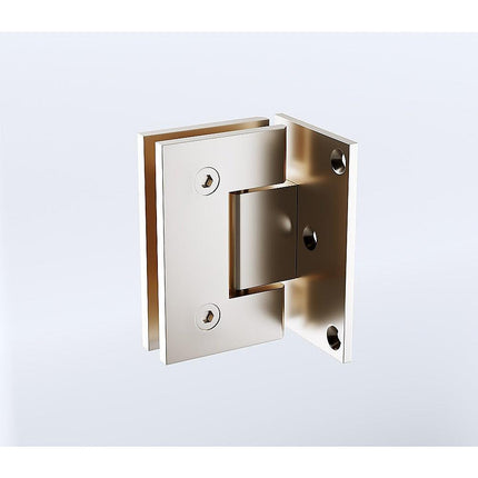 90cm Frameless Swing Bath Screen – Brushed Nickel Hardware with Stainless steel hinge for Modern Bathrooms.