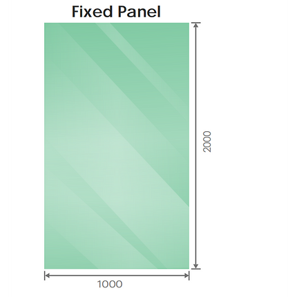100x100cm Corner Frameless Shower Screen with Gunmetal Wall Channel and Floor F-Bracket and SS Hinges, Round Knob Handle.