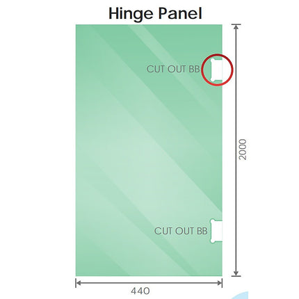110x110cm Corner Frameless Shower Screen – Gunmetal Wall Channel and Floor Channel with Brass Hinges & Square Double Pull Handle.