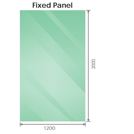 120x120cm Corner Frameless Shower Screen – Nickel Wall Channel and Floor Channel with Brass Hinges & Square Double Pull Handle.