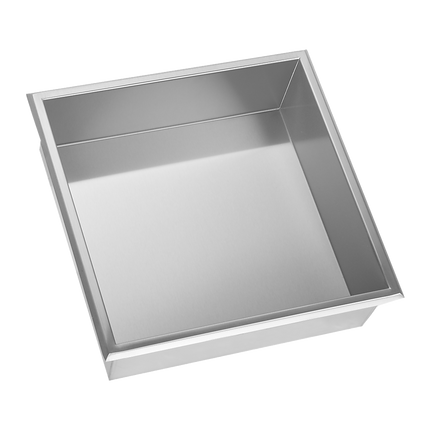 336 x 336 x 101mm Shower Niche Single Shelf Organizer No Tile Needed in Stainless Steel Finish.