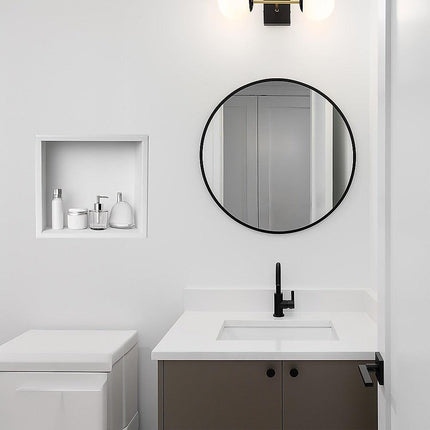 336 x 336 x 101mm Shower Niche Single Shelf Organizer No Tile Needed in White.