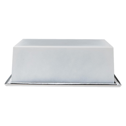 336 x 336 x 101mm Shower Niche Single Shelf Organizer No Tile Needed in White.