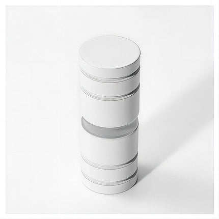 100x100cm Double Door Corner Shower Screen – White U-Brackets, SS Hinges & Round Knob Handle.