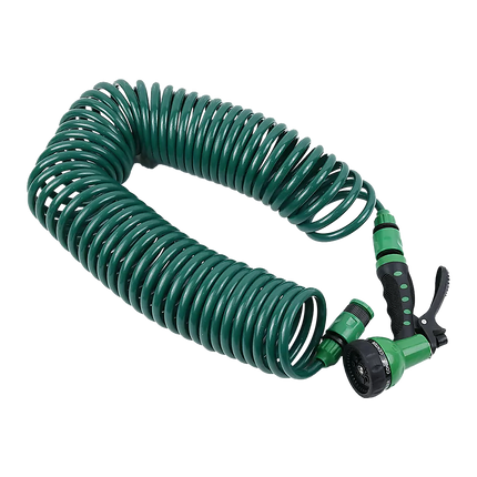 30M Garden Hose Heavy-Duty Coiled Spiral Car Washing Cleaning Water Hose Garden.
