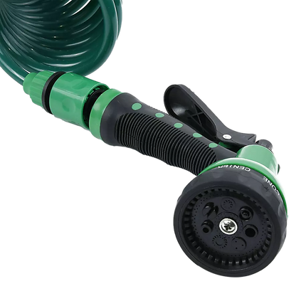 30M Garden Hose Heavy-Duty Coiled Spiral Car Washing Cleaning Water Hose Garden.