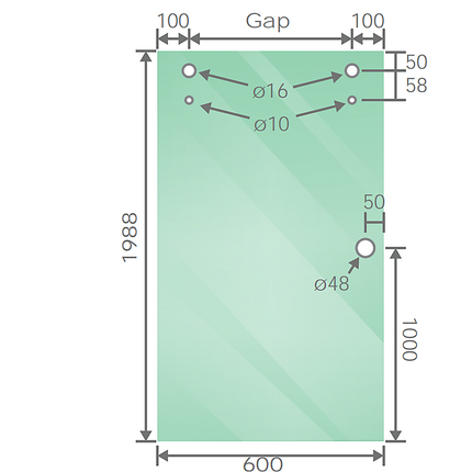 120cm Frameless Glass Sliding Shower Door – With Chrome Rail and Wall Channel for Modern Bathrooms.