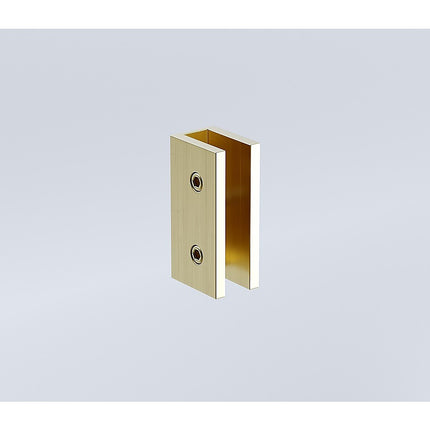 160cm Frameless Glass Sliding Shower Door – With Gold Rail and U-Brackets for Modern Bathrooms.
