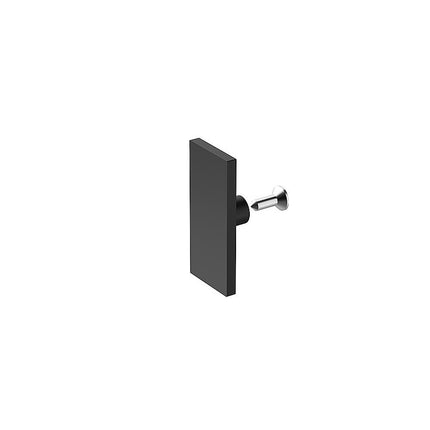 140x100cm Frameless Glass Sliding Corner Shower – With Black Rail and Wall Channel for Contemporary Bathrooms.