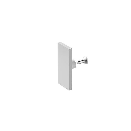 150x80cm Frameless Glass Sliding Corner Shower – With White Rail and U-Brackets for Contemporary Bathrooms.