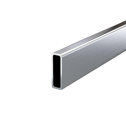 180x80cm Frameless Glass Sliding Corner Shower – With Nickel Rail and U-Brackets for Contemporary Bathrooms.