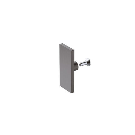 170x80cm Frameless Glass Sliding Corner Shower – With Gunmetal Rail and Wall Channel for Contemporary Bathrooms.