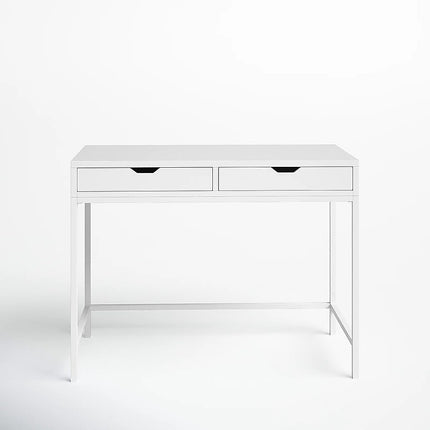 White Computer Desk – Modern PC Laptop Table for Gaming, Home Office, or Study Space Furniture.