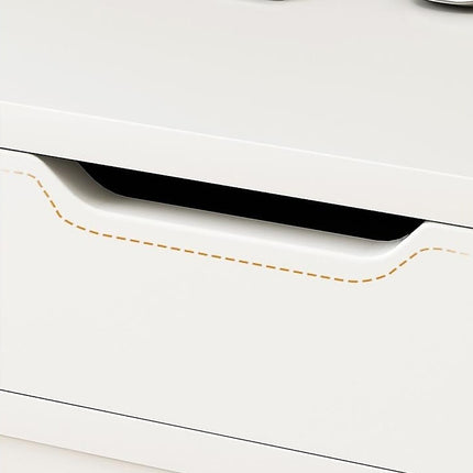 White Computer Desk – Modern PC Laptop Table for Gaming, Home Office, or Study Space Furniture.