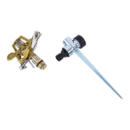 Easy to Install Irrigation Sprinkler 360 Degree Rotating Sprinkler Gun Zinc Alloy Adjustable Rocker Sprinkler.