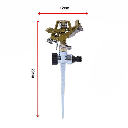 Easy to Install Irrigation Sprinkler 360 Degree Rotating Sprinkler Gun Zinc Alloy Adjustable Rocker Sprinkler.