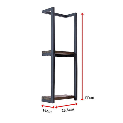 Stylish Bathroom Towel Storage Rack with Wooden Shelves.