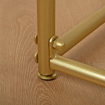 Commercial Clothing Garment Rack Retail Shop in Gold.