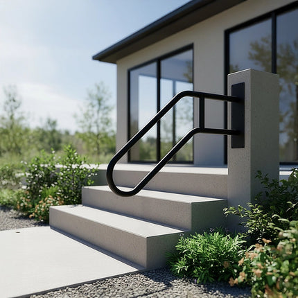 Handrail Steps Railing Outdoor Indoor Metal Rail.