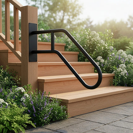 Handrail Steps Railing Outdoor Indoor Metal Rail.