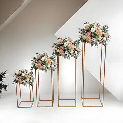 Rose Gold Metal Flower Stand.