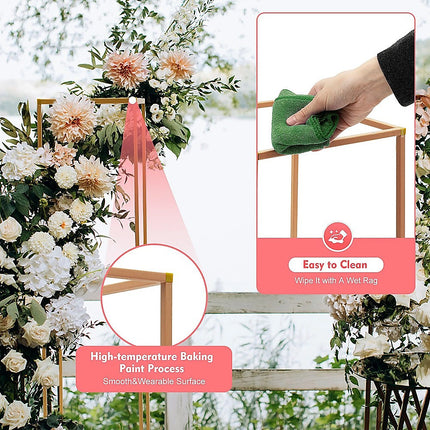 Rose Gold Metal Flower Stand.