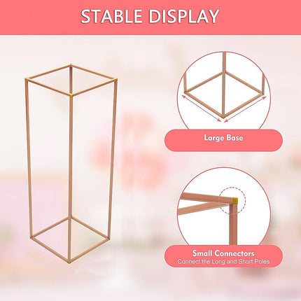 Rose Gold Metal Flower Stand.