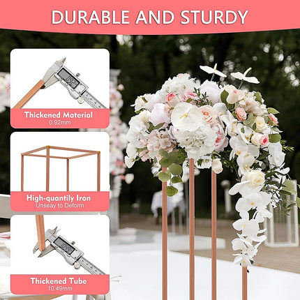 Rose Gold Metal Flower Stand.