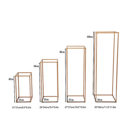 Rose Gold Metal Flower Stand.