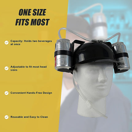 Novelty Drinking Helmet Beer Hat Bucks Hens Soda Holder Party.