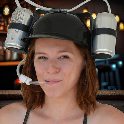 Novelty Drinking Helmet Beer Hat Bucks Hens Soda Holder Party.