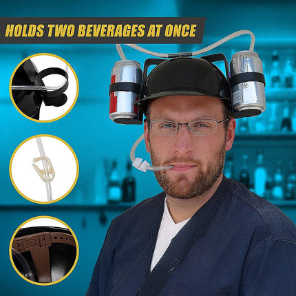 Novelty Drinking Helmet Beer Hat Bucks Hens Soda Holder Party.