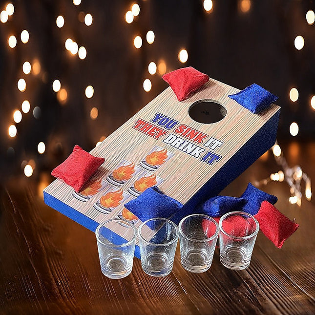 Cornhole Toss Portable Entertainment for Buck Hens Parties.