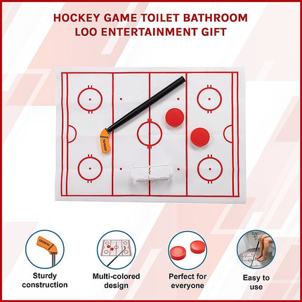 Hockey Game Toilet Bathroom Loo Entertainment Gift.